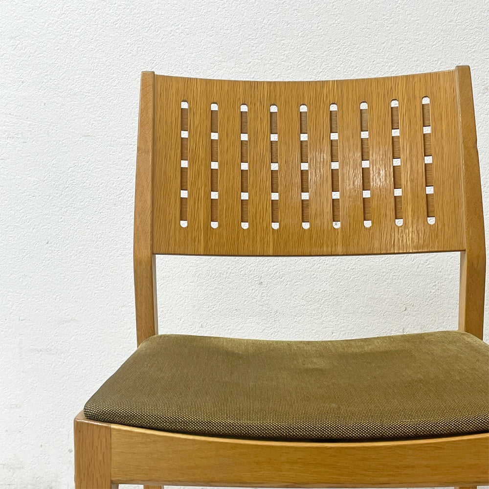 カンディハウス CONDE HOUSE ハナコ HANACO ダイニングチェア 三井緑 シルトーリ WT ブラウン系 ナラ材 定価￥90,200～ B ●