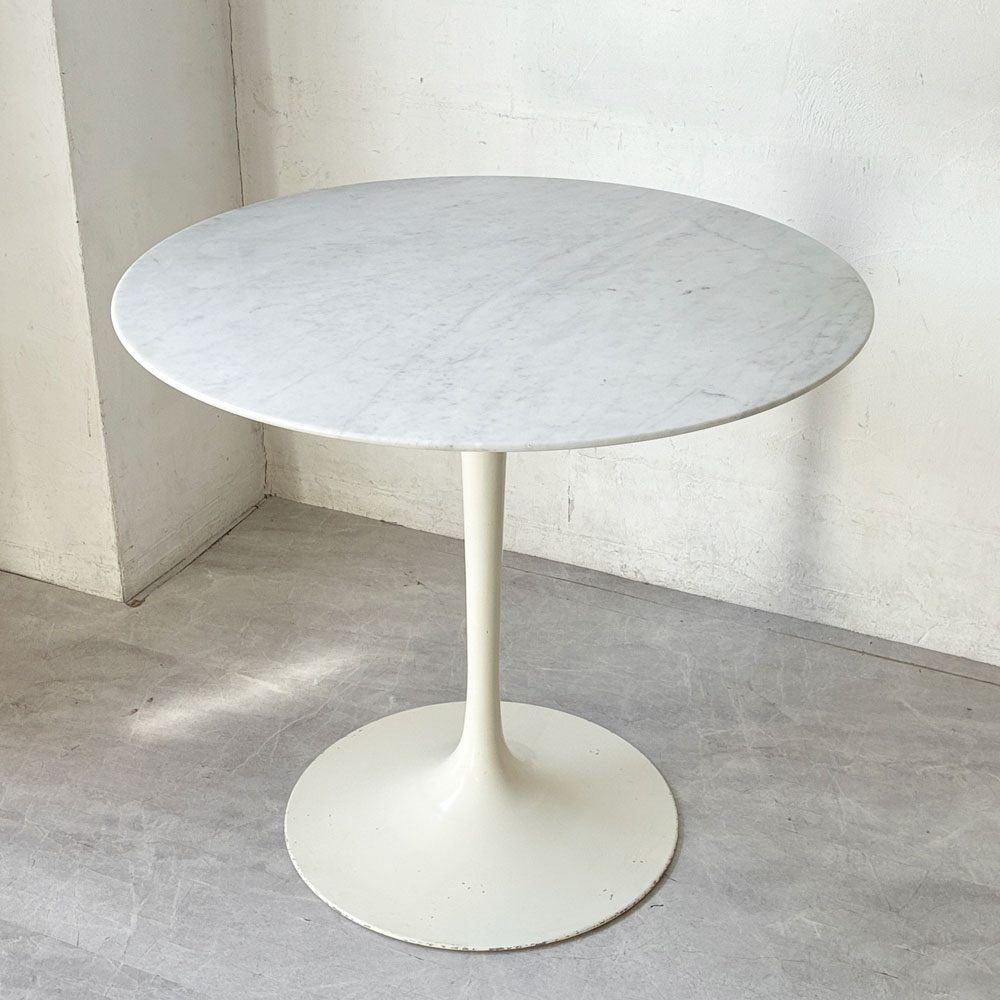 ノル Knoll チューリップ ラウンドテーブル ダイニングテーブル 大理石天板 エーロ・サーリネン Eero Saarinen ミッドセンチュリーデザイン ノール ★