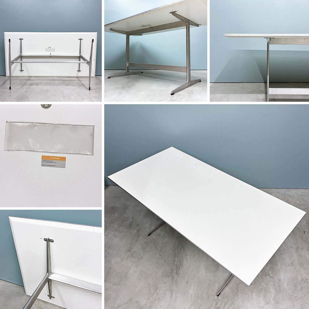 フリッツハンセン Fritz Hansen D438 シェーカーベース SHAKER BASE ダイニングテーブル W160cm ブルーノ・マットソン アルネ・ヤコブセン デンマーク 北欧家具  ◎