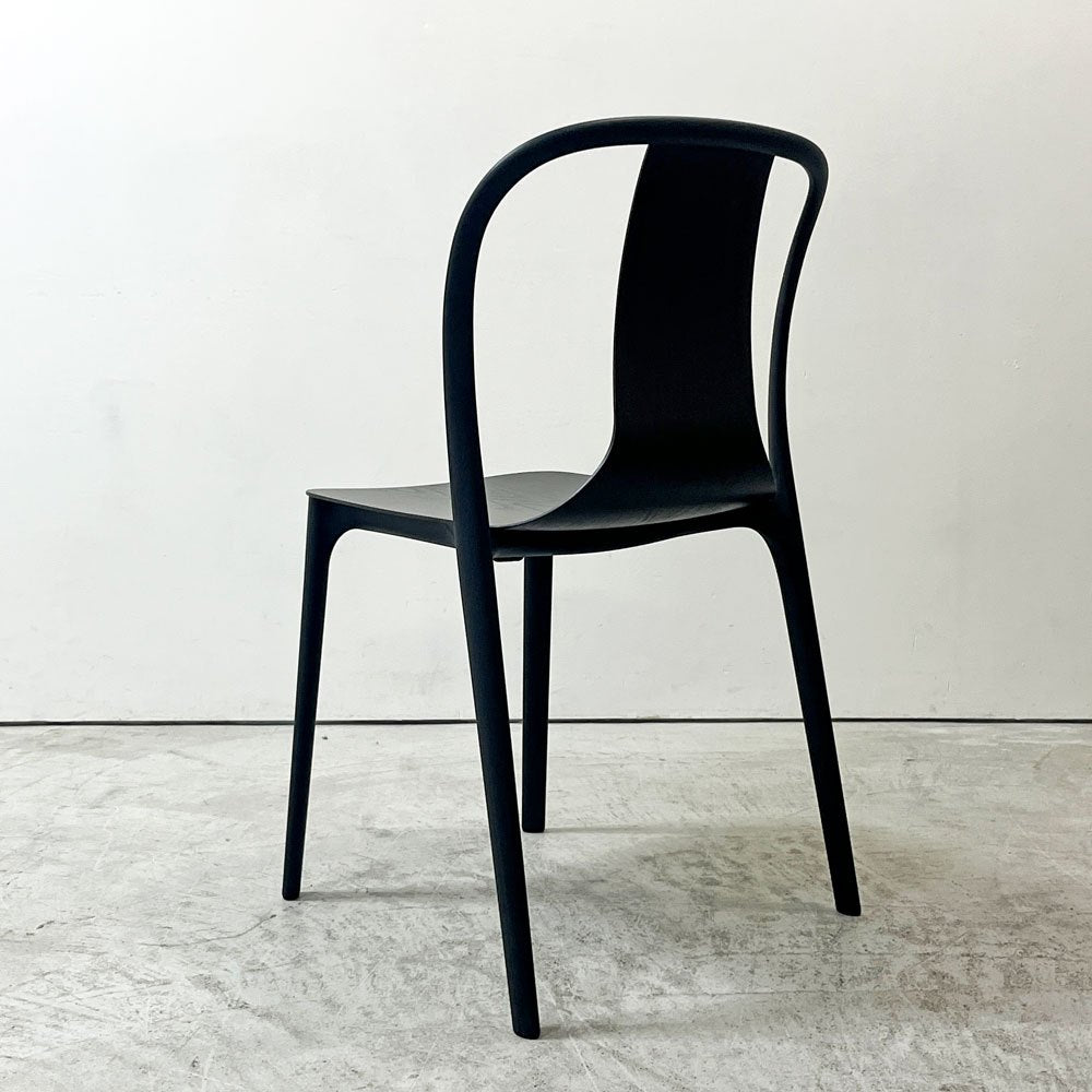 ヴィトラ Vitra ベルヴィルチェア Belleville Chair アームレスチェア ダイニングチェア スタッキングチェア オーク材 ダークブラウン系カラー ロナン & エルワン・ブルレック A ●