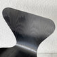 フリッツハンセン Fritz Hansen セブンチェア ダイニングチェア カラードアッシュ ブラック アルネ・ヤコブセン 北欧 デンマーク 定価￥76,780- B ◇