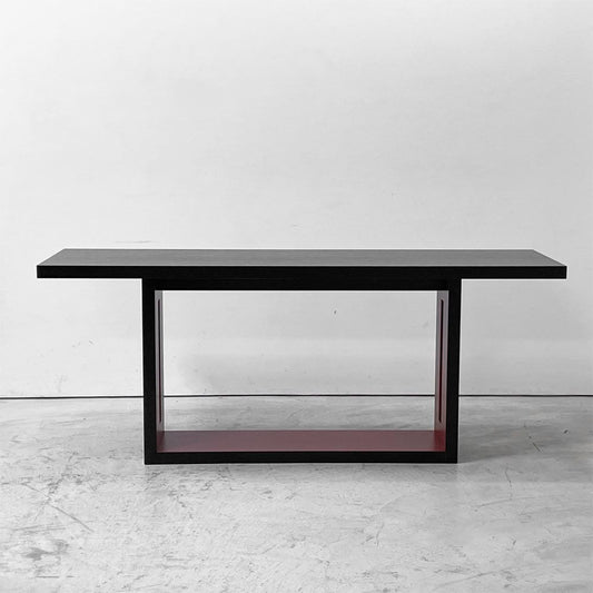 カーサ ブク CASA BUKU 横堀建築設計事務所 コンソールテーブル Black wood Red lacquet ブラック×レッド ディスプレイ台 モダン ●