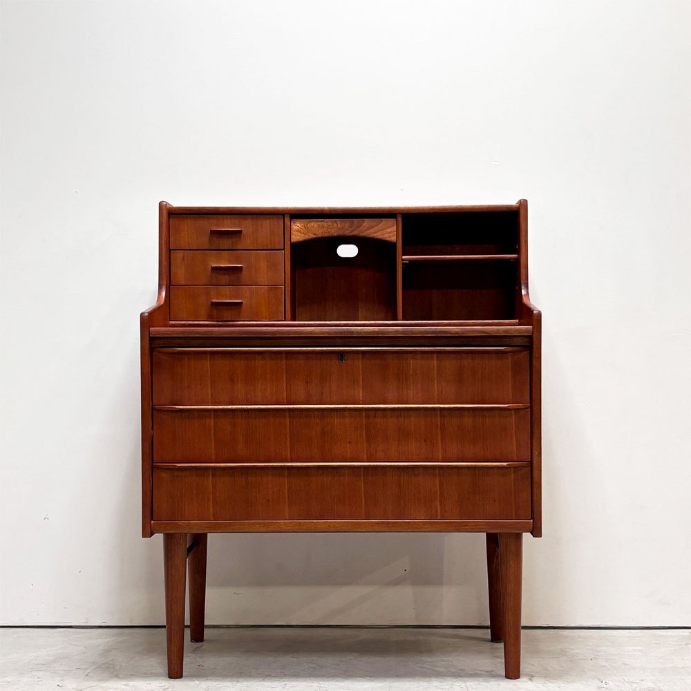 アクタス ACTUS ハンドワーク・ファニチャー Hand Work Furniture ライティングビューロー  マホガニー材 W80cm 北欧スタイル ●