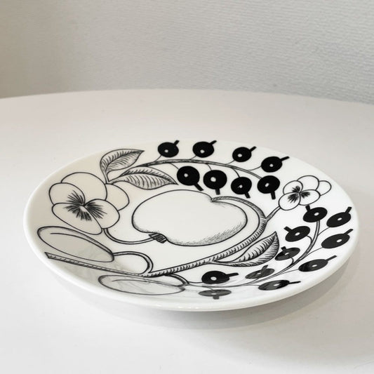 アラビア ARABIA パラティッシ PARATIISI ブラック プレート 16.5cm 旧ロゴ 北欧食器 A ◎