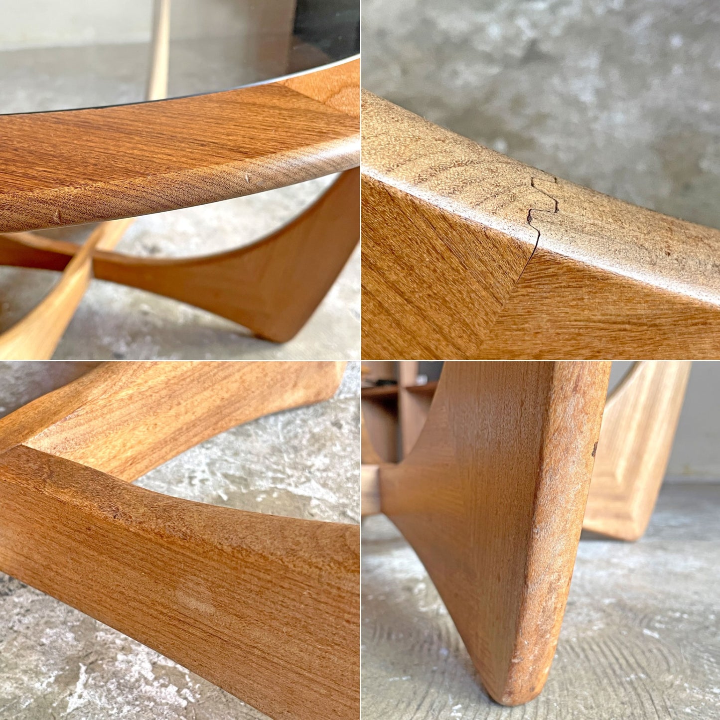 エベネゼル・グーム Ebenezer Gomme ジープラン G-PLAN アストロ ASTRO ラウンド ガラス コーヒーテーブル チーク材 英国■