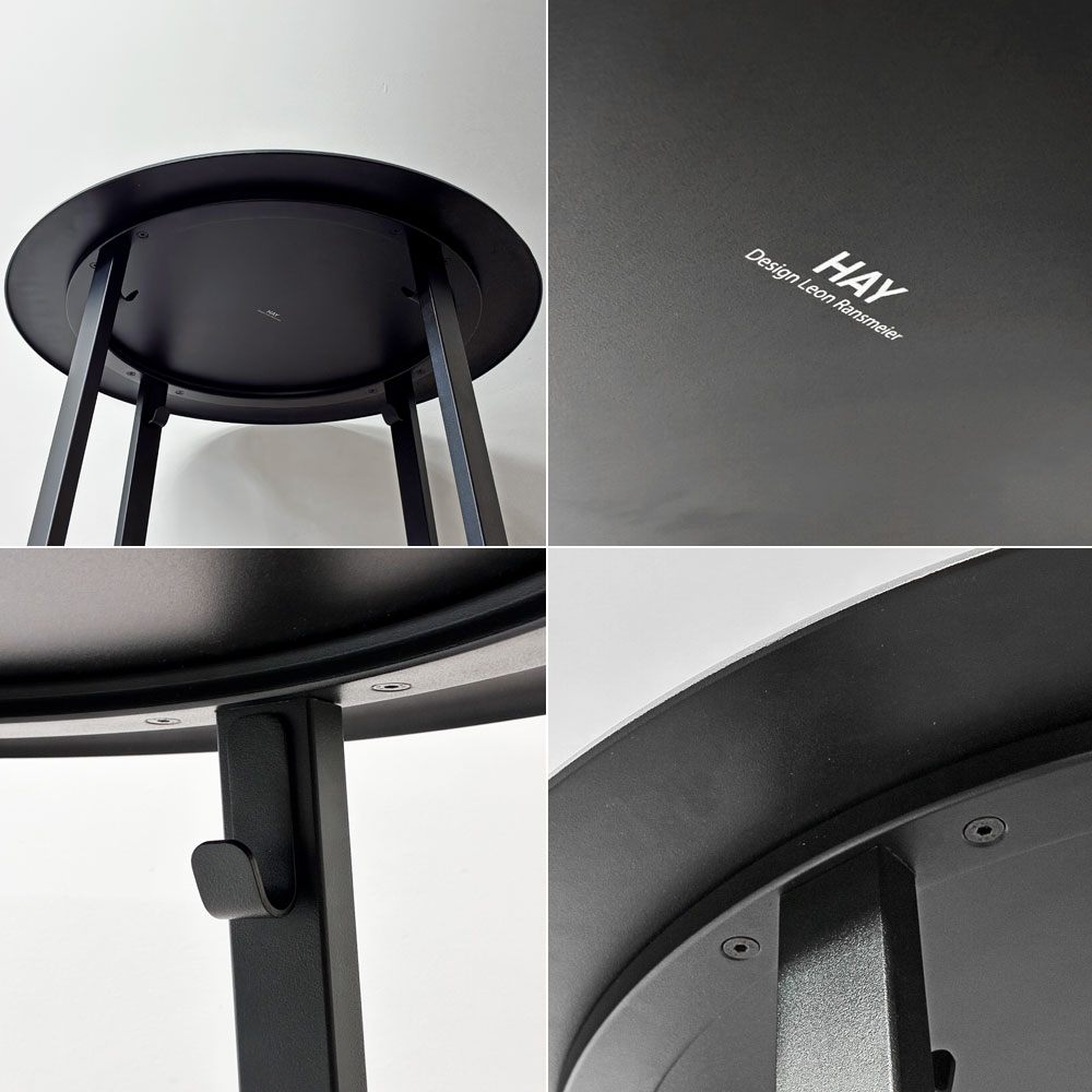 ヘイ HAY リボルバー バーテーブル REVOLVER BAR TABLE W75 × H105cm ブラック レオン・ランズメイヤー デンマーク 定価￥99,000 - ●