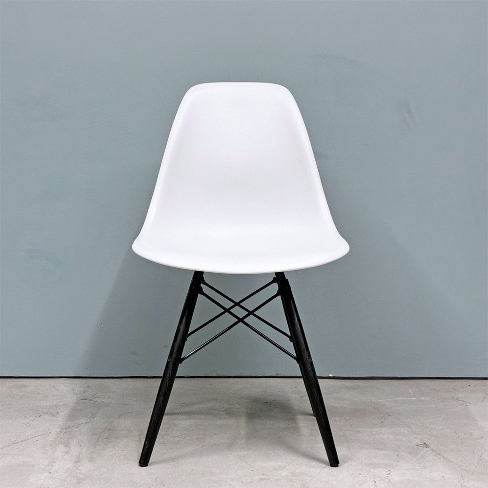 ハーマンミラー HermanMiller サイドシェルチェア ドゥエルレッグ DSW アルパイン × エボニー ポリプロピレン製 イームズ ミッドセンチュリー A ◎