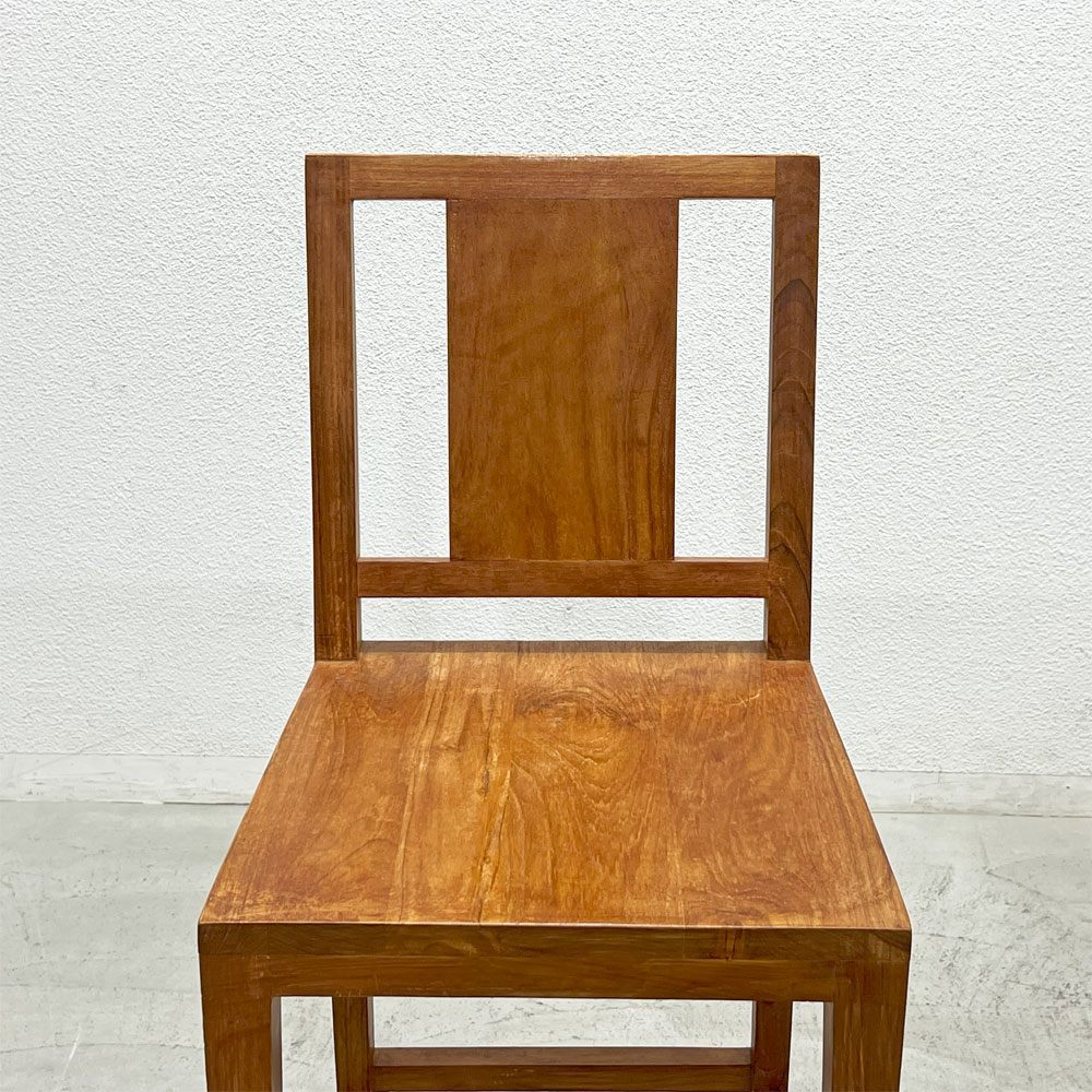 チーク 無垢材 teak wood ハイチェア カウンターチェア OLD JAVA アジアン スタイル A 〓