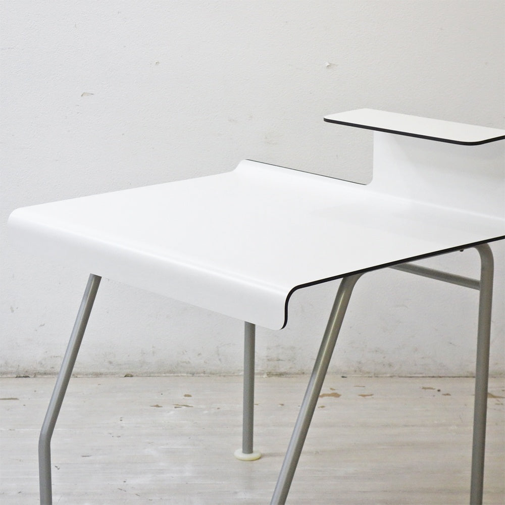 イデー IDEE テクンオフィスデスク TECHN OFFICE DESK ホワイト ラミネート天板 クラウディオ・コルッチ デザイン 希少 ●
