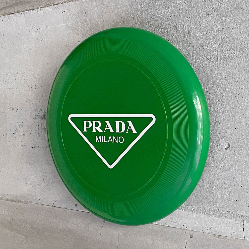 プラダ PRADA フライングディスク Flying Disc フリスビー グリーンカラー スポーツ レジャー ♪