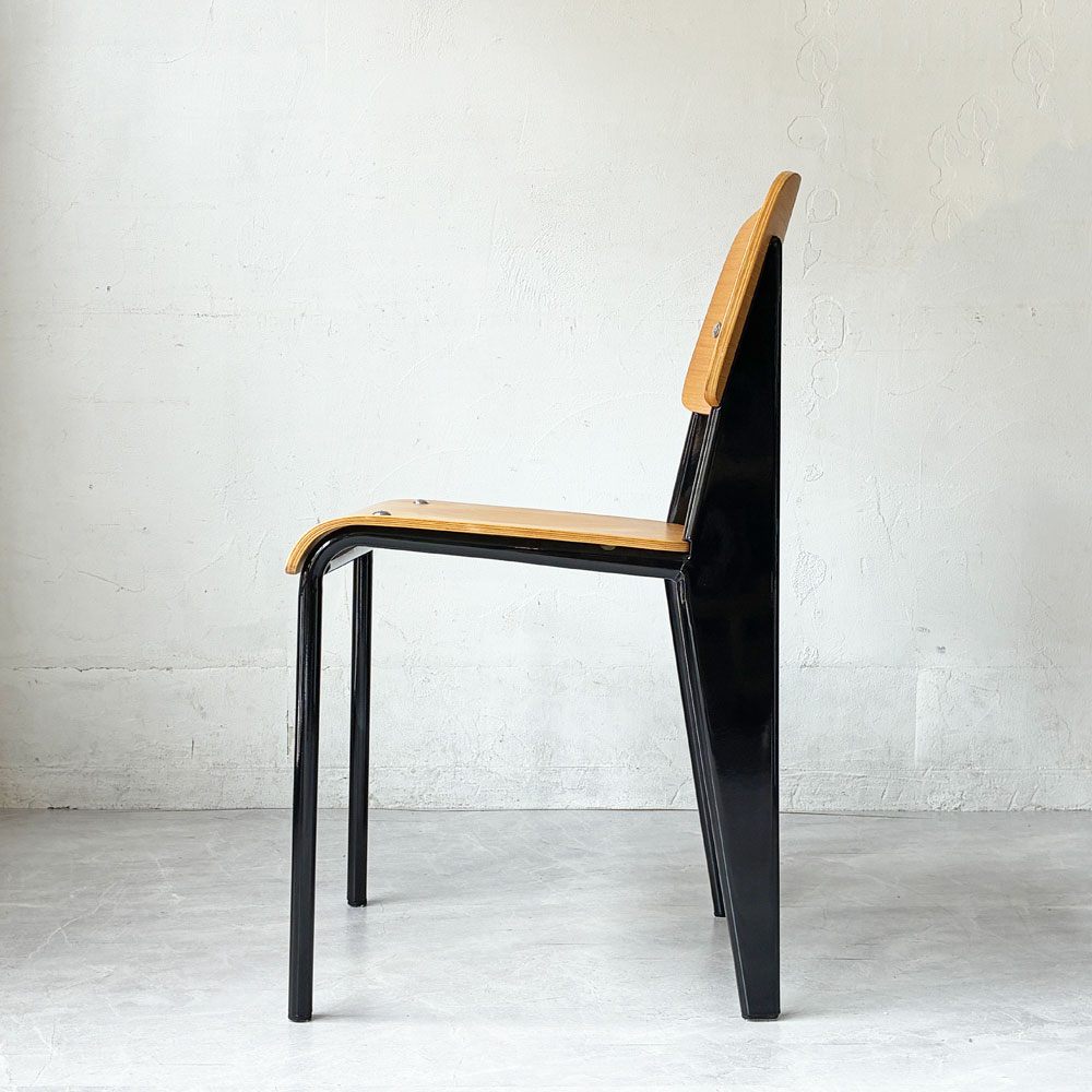 関家具 トーラスチェア Taurus Chair ダイニングチェア アッシュ材×スチール ブラックカラー インダストリアル A ★