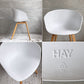 ヘイ HAY アバウト ア チェア ABOUT A CHAIR AAC22 アームチェア ダイニングチェア ホワイト ヒー・ウェリング 北欧モダン デンマーク 現状品 ♪