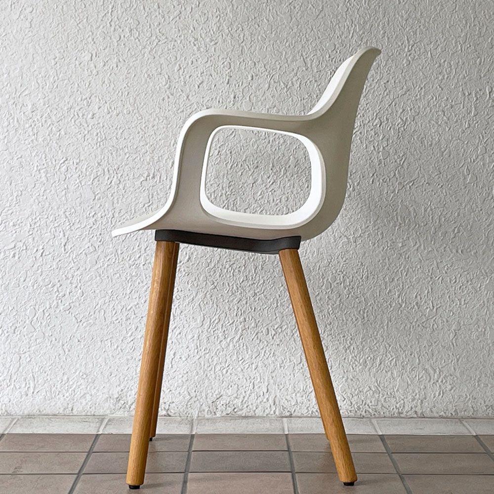 ヴィトラ Vitra ハル HAL アームチェア ダイニングチェア ウッド ホワイト オーク材 ジャスパー・モリソン スーパーノーマル 現行定価108,900円 ◇