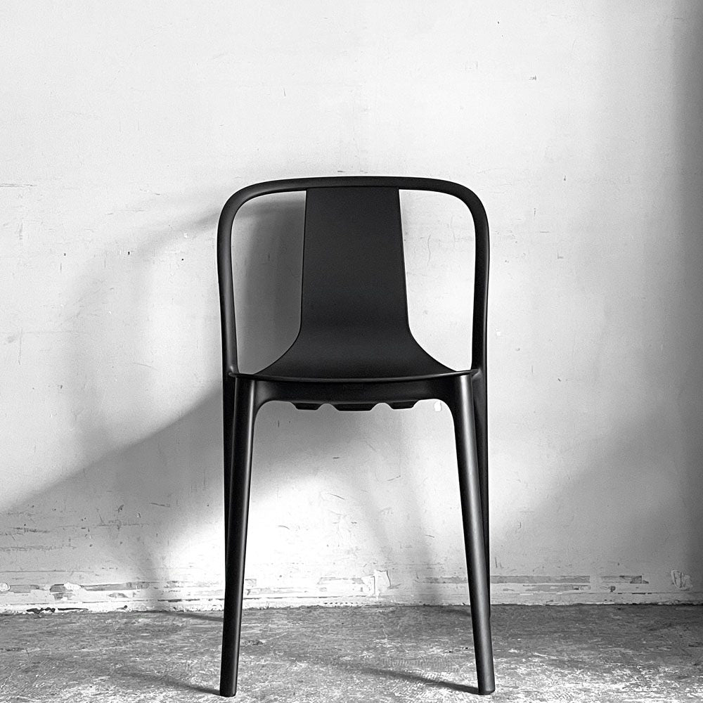 ヴィトラ Vitra ベルヴィルチェア Belleville Chair ダイニングチェア スタッキングチェア ディープブラック ロナン & エルワン・ブルレック D ■