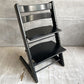 ストッケ STOKKE トリップトラップ TRIPP TRAPP ベビーチェア キッズチェア ブラック S/N無し ノルウェー 北欧家具 ♪