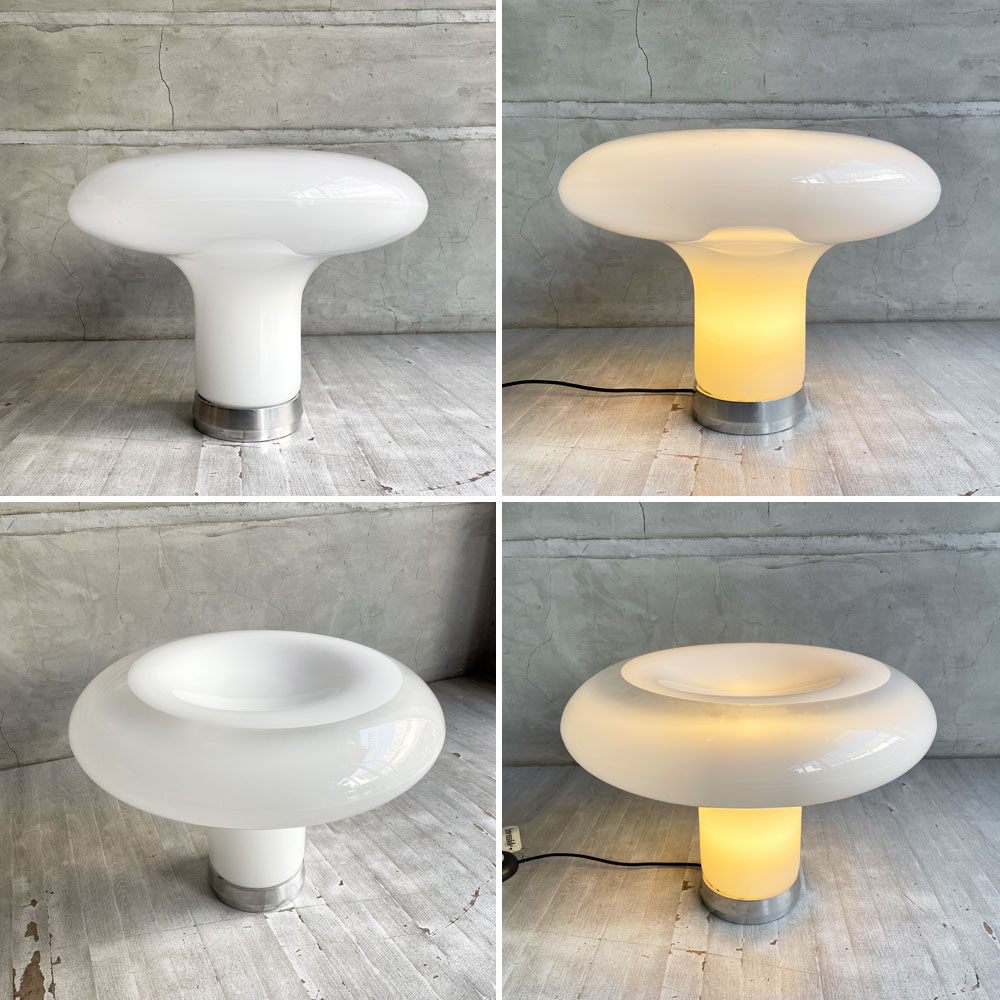 アルテミデ Artemide レスボ Lesbo LED フロアライト テーブルライト ガラスシェード 間接照明 アンジェロ・マンジャロッティ 展示品 参考価格￥324,500-♪