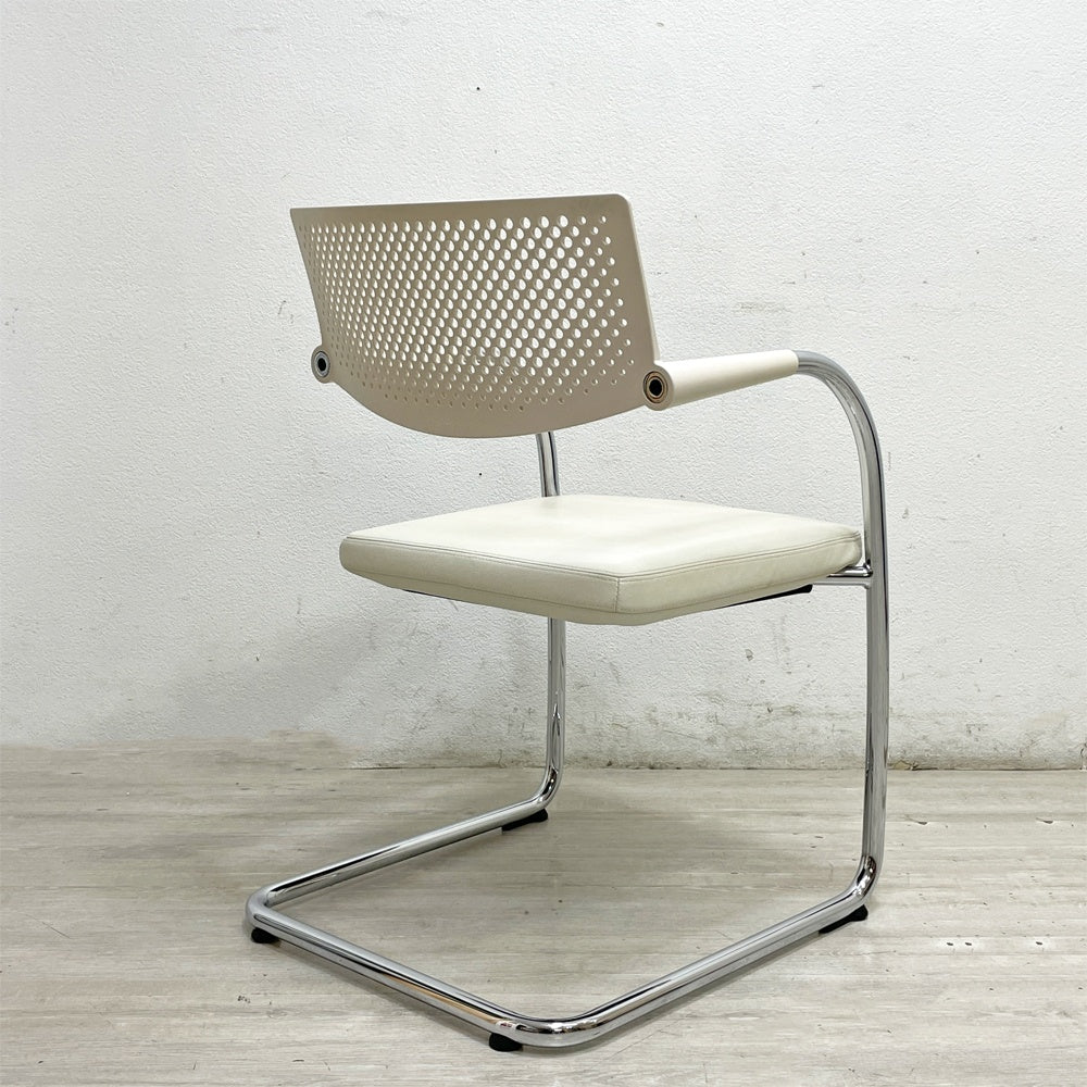 ヴィトラ vitra ビザビ2 Visavis2 アームチェア デスクチェア カンティレバー スタッキング不可仕様 アントニオ・チッテリオ B ●