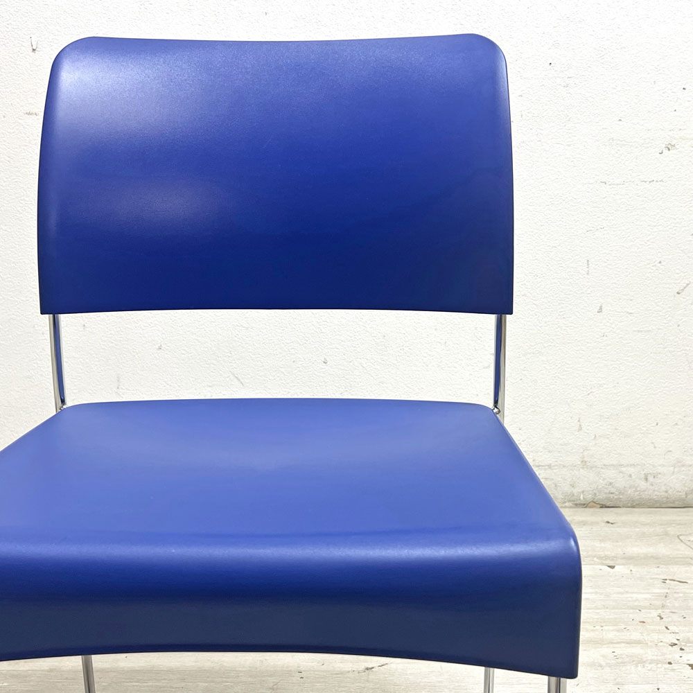 ヴィトラ Vitra シムチェア Sim chair スタッキングチェア ジャスパーモリソン ブルー 参考定価￥50,600 B ●