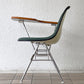 ハーマンミラー Herman Miller サイドシェルチェア セカンド 2nd ビンテージ アプホルスター スクールベース 肘掛けテーブル付 イームズ ミッドセンチュリー C ◇