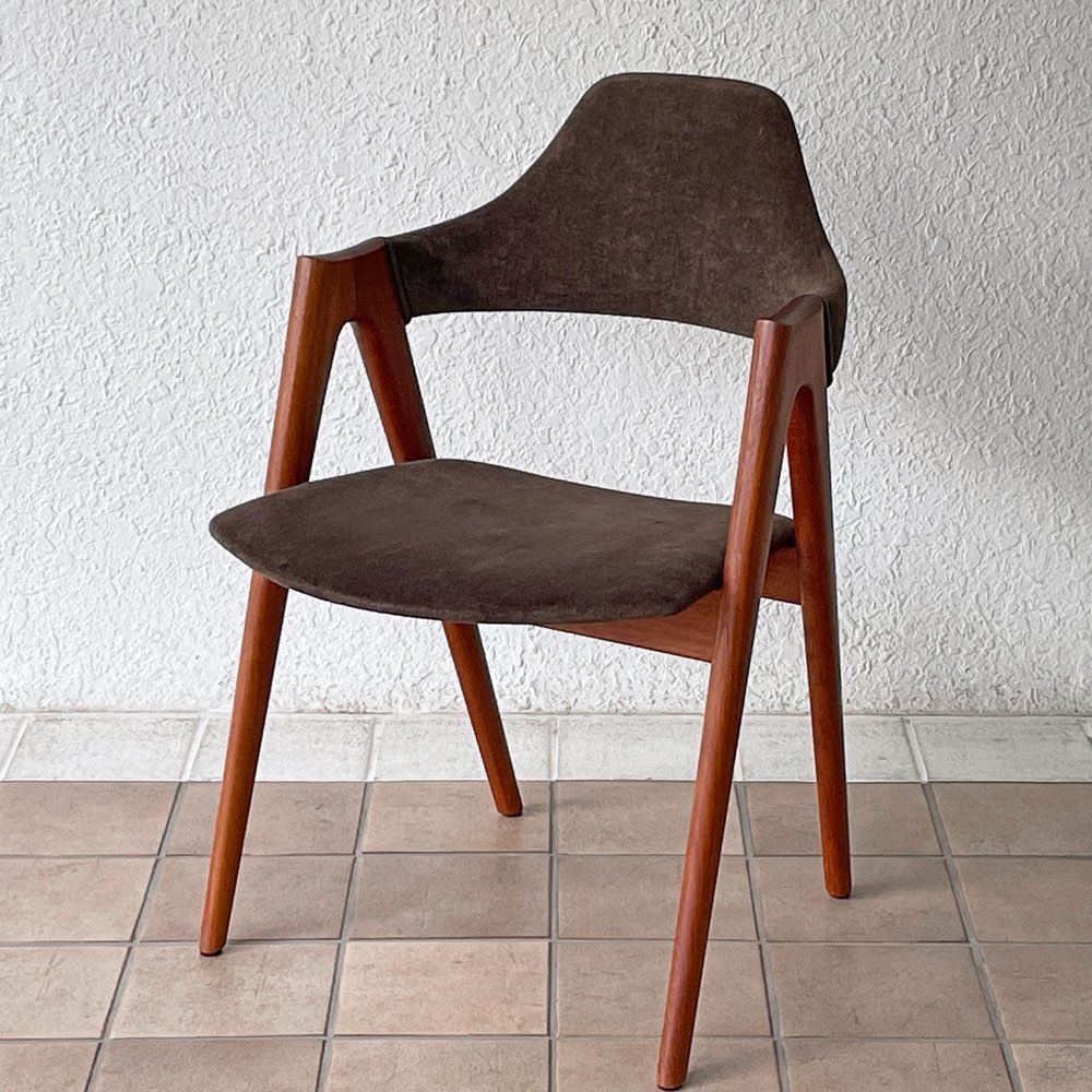 SVA Møbler スコウアンデルセン Schou Andersen Møbelfabrik ビンテージ コンパスチェア ダイニングチェア チーク材 カイ・クリスチャンセン Kai Kristiansen 北欧 デンマーク ◇