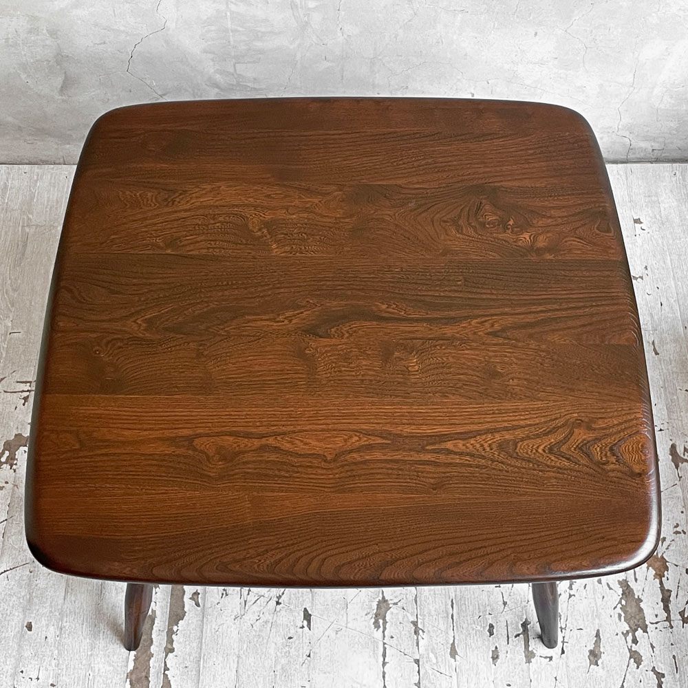 アーコール ercol モデル767 model 767 ウィンザー コーヒーテーブル windsor coffee table エルム材 UKビンテージ 1980’s 希少♪