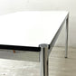 USMモジュラーファニチャー USM Haller USMハラーテーブル ワーキングデスク ダイニングテーブル W150×D75×H74cm アジャスター パールグレーラミネート(ホワイト) 高さ調整機能付 A ●