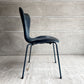 フリッツハンセン Fritz Hansen 3107 セブンチェア フルパティング ベルベット生地 ミッドナイトブルー アルネ・ヤコブセン デンマーク 北欧家具 B ♪