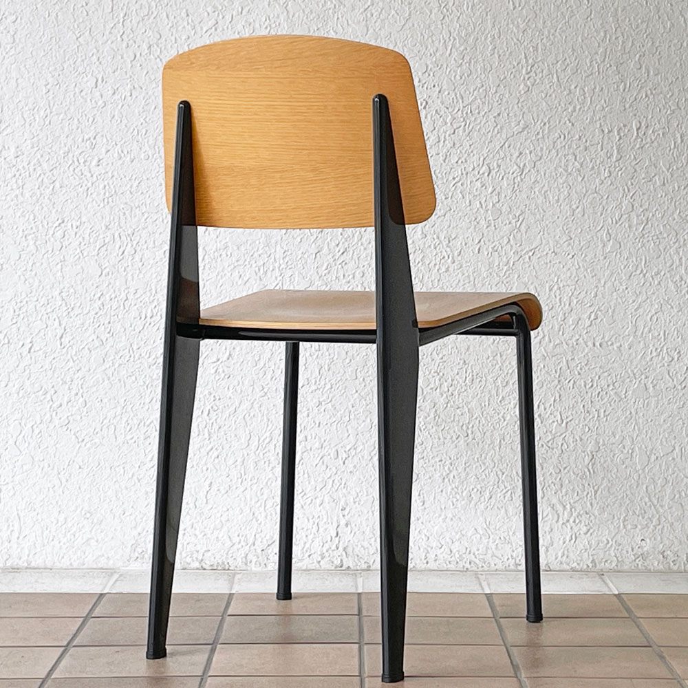 ヴィトラ vitra スタンダードチェア Standard chair ナチュラルオーク×ディープブラック ジャン・プルーヴェ Jean Prouve 名作椅子 ◇
