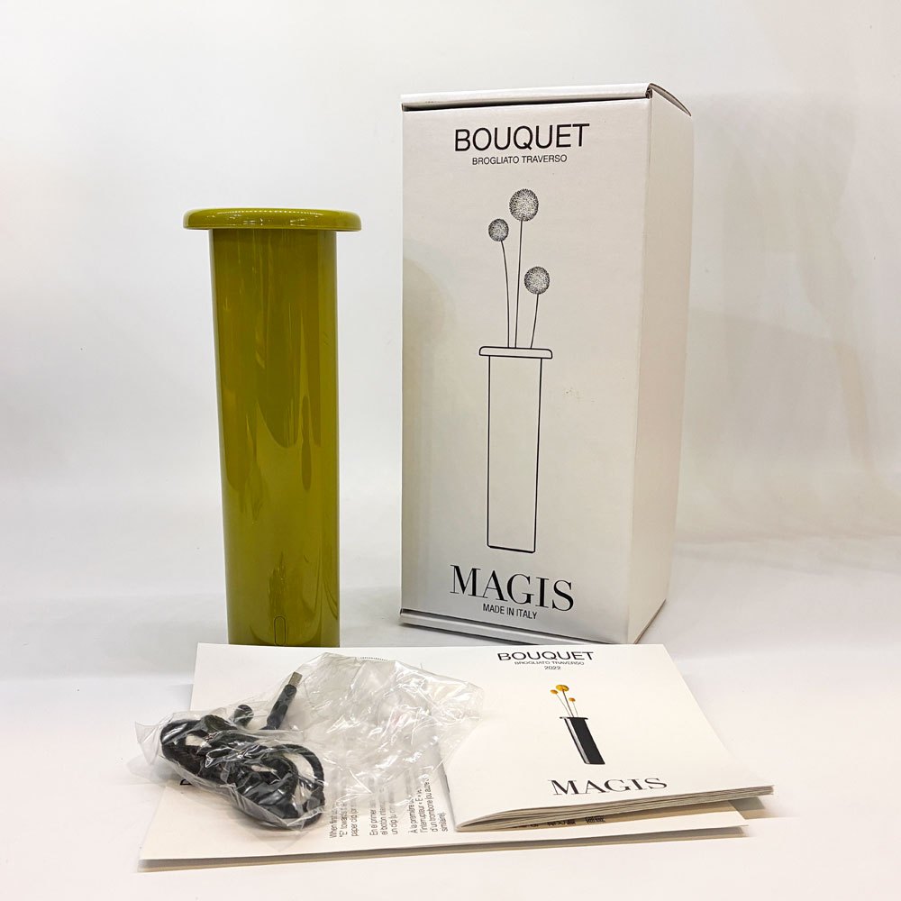 マジス MAGIS LI100 ブーケ BOUQUET ブーケ エキストラフラワーベース オリーブグリーン  ポータブルライト 動作確認済み 調光機能 BrogliatoTraverso 未使用品 ★