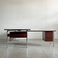 シバストファニチャー Sibast Furniture オフィスデスク No.275 ローズウッド×スチール サブデスク付 W204cm アルネ・ヴォッダー デンマーク 北欧ビンテージ 〓