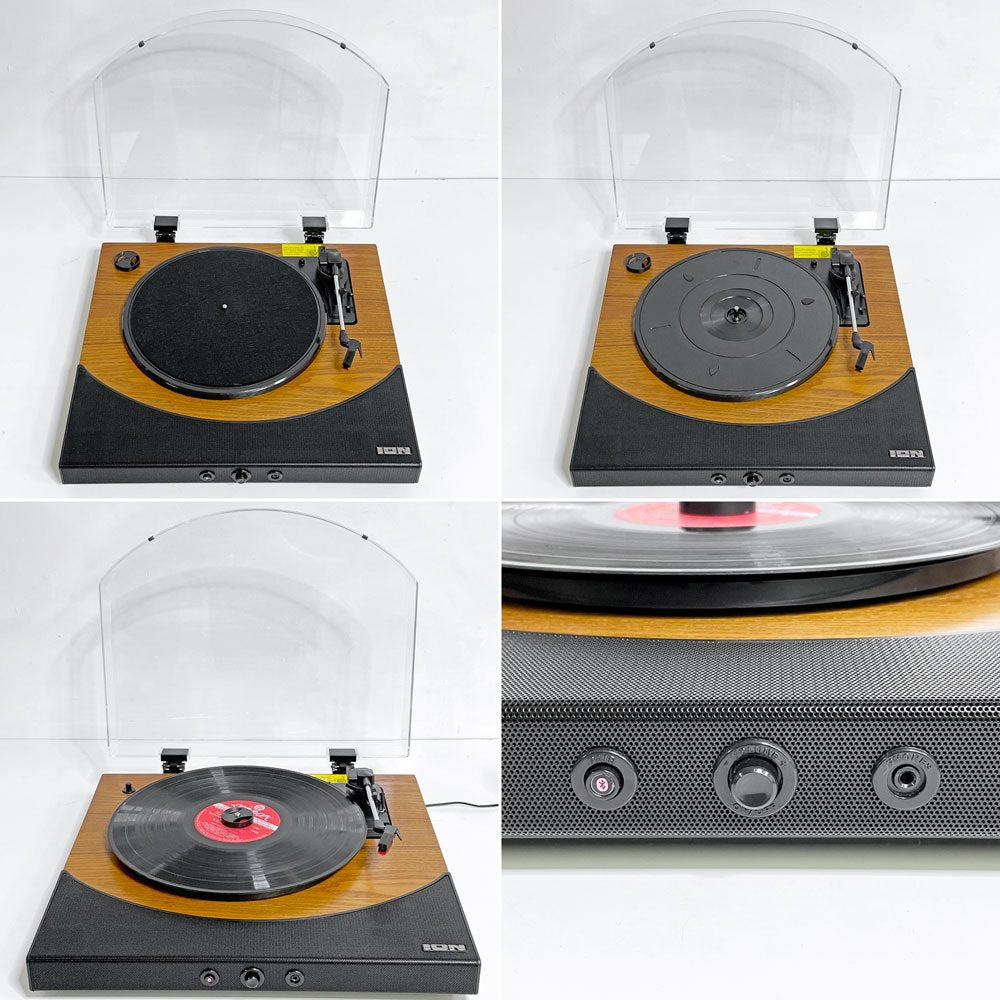 アイオンオーディオ ION AUDIO レコードプレイヤー ステレオスピーカー内蔵ターンテーブル PREMIER LP Bluetooth対応 ●