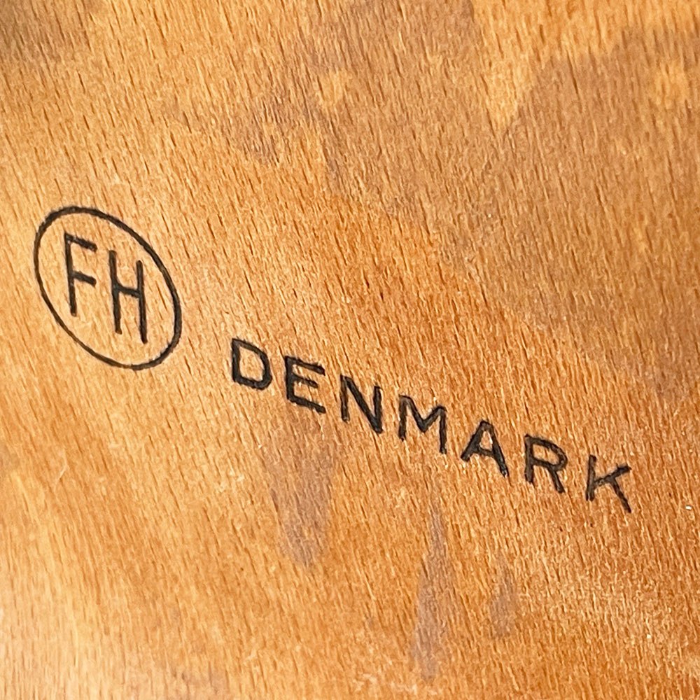 フリッツハンセン Fritz Hansen ビンテージ 3170 ドットスツール 3本脚 チーク材 アルネ・ヤコブセン Arne Jacobsen デンマーク 北欧家具 ◇