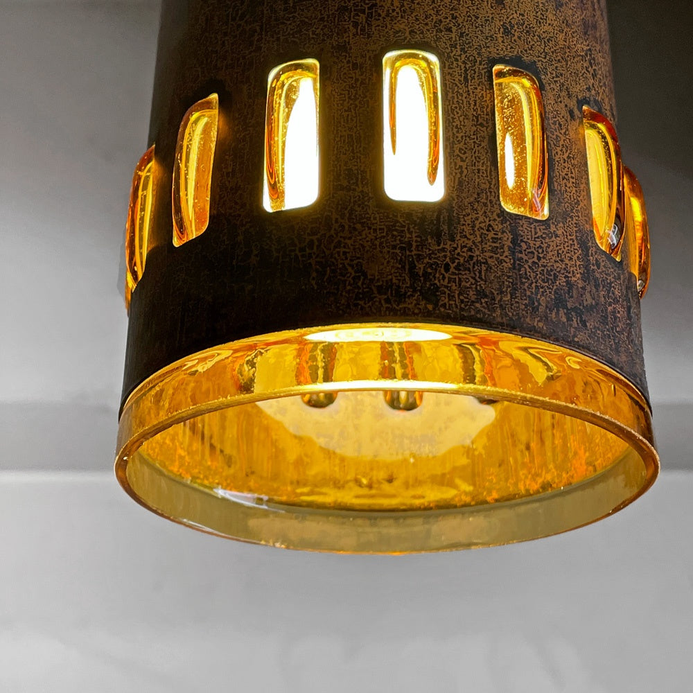 ラーク・アムステルダム Raak Amsterdam コッパー＆ガラス ペンダントライト Copper＆Glass Pendant Lamp ナニー・スティル Nanny Still オランダ ビンテージ Dutch Vintage ■