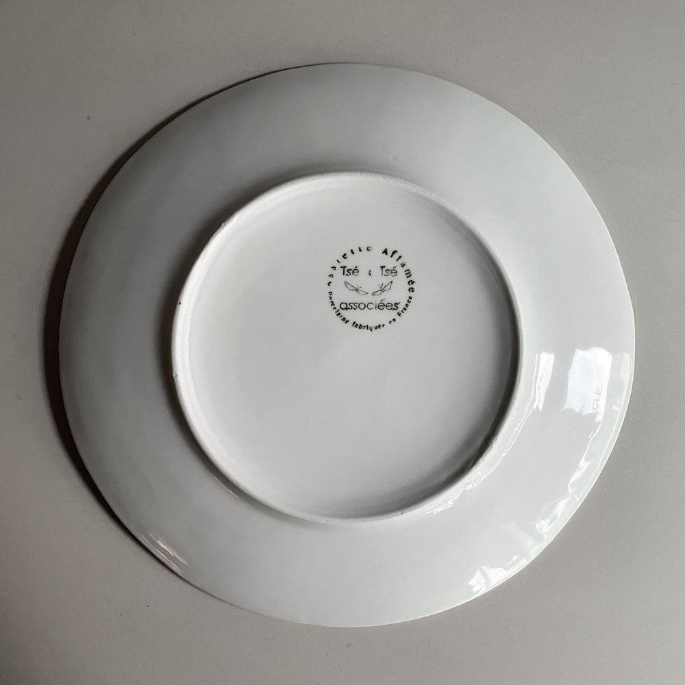 ツェツェアソシエ Tse＆Tse associees お腹ペコペコのお皿たち  les affamés ナヴォイ 大皿プレート ウズベキスタン模様 ブラック フランス パリ 廃番 ♪