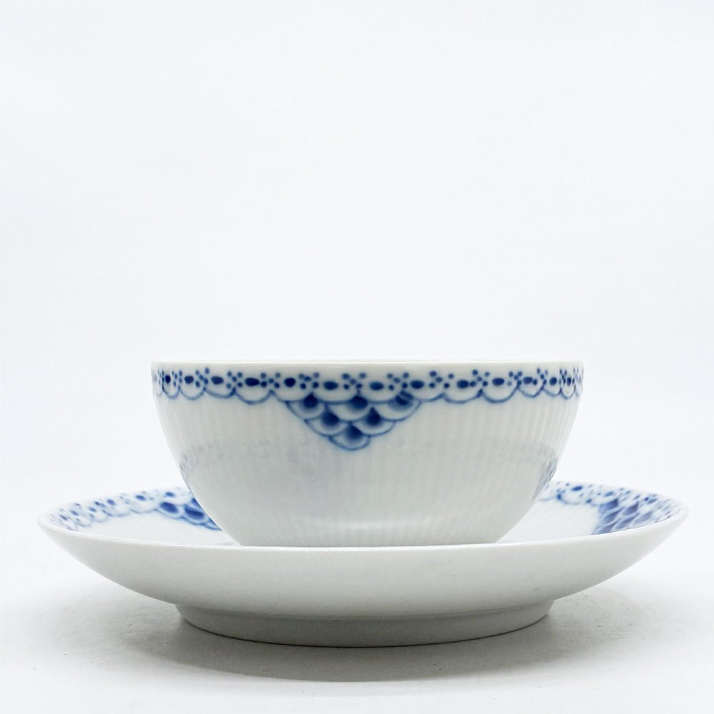 ロイヤルコペンハーゲン ROYAL COPENHAGEN プリンセス ティーカップ&ソーサー 220ml C&S デンマーク 北欧食器 B ●