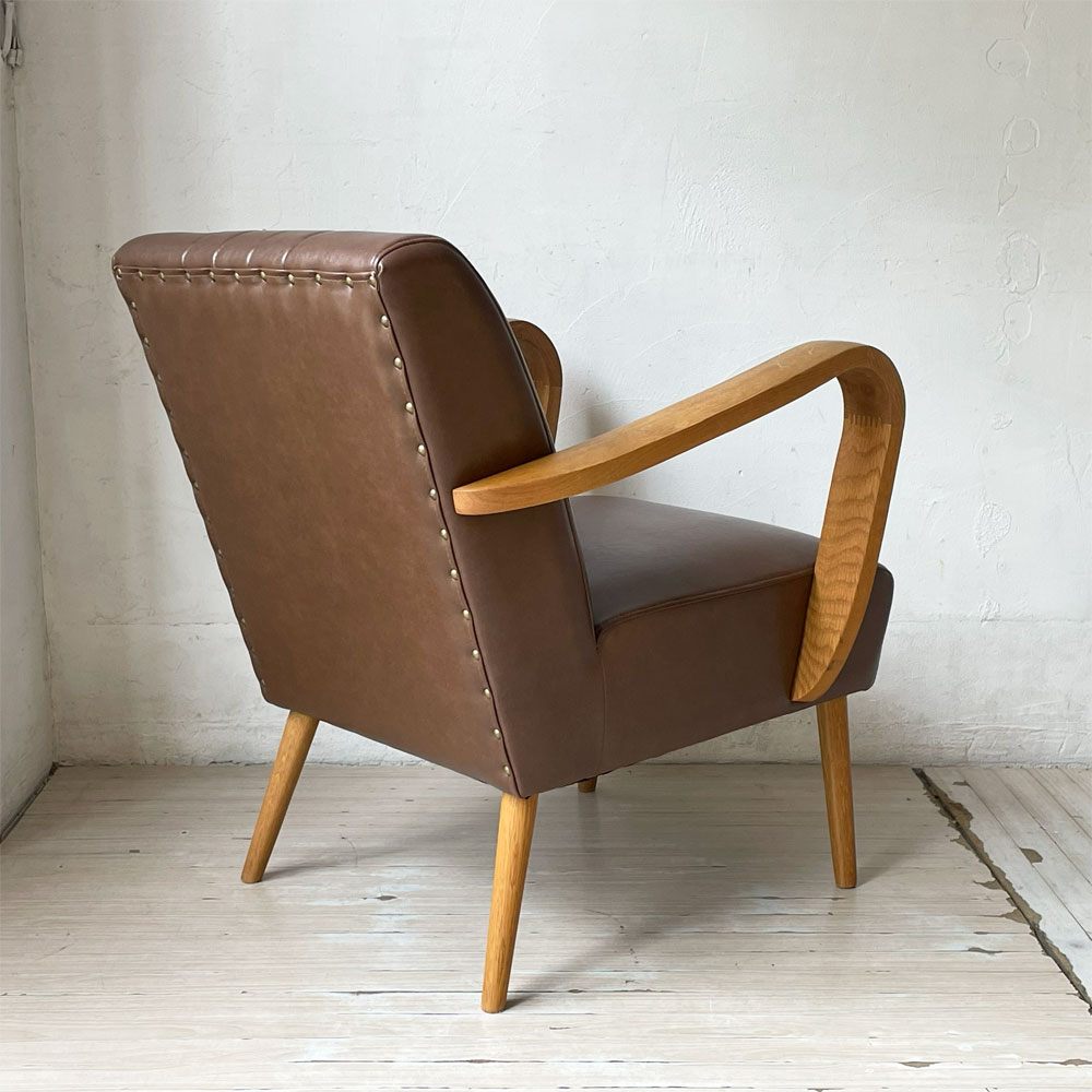 クラッシュゲート CRASH GATE ノットアンティークス Knot antiques ベスパ VESPA 1シーターソファ アーム付 PVCレザー カフェスタイル  ★