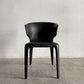 カッシーナ Cassina オラ 367 HOLA アームチェア ダイニングチェア 本革 ブラックレザー ハンス・ウェッツスタイン イタリア 定価￥429,000- 〓