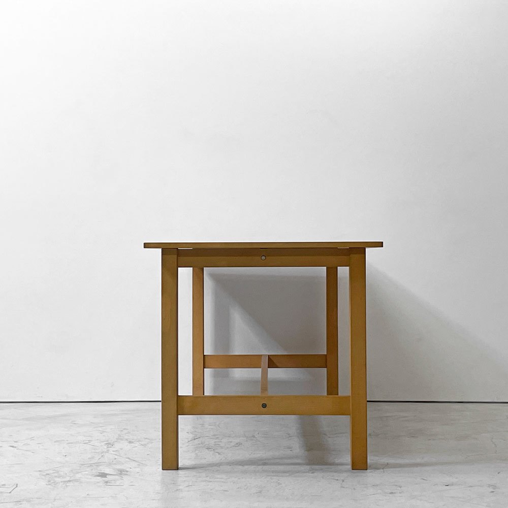 無印良品 MUJI ファイバーラミネート ワーキングテーブル W150cm アトリエテーブル 作業テーブル 廃番 ●