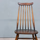 アーコール Ercol ゴールドスミス ダイニングチェア ハイバック スティックバック エルム材 ダークブラウン 古代色 UKビンテージ 英国 ◎