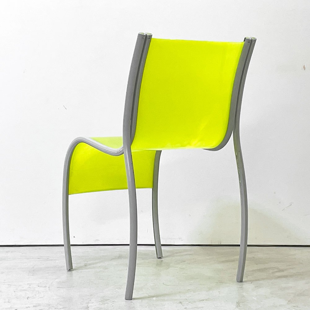 カルテル Kartell FPE chair スタッキングチェア ダイニングチェア アルミ ポリプロピレン グリーン ロンアラッド イタリアモダン 廃番 C ●