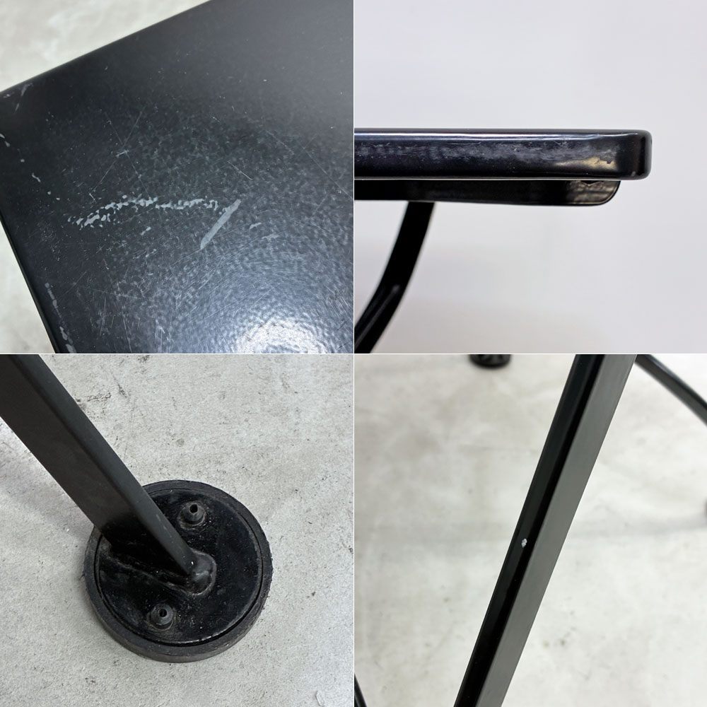デマールフォージ demar forge ガーデンテーブル フォールディングテーブル 折り畳み スチール 屋外使用可 定価￥42,000- A ●