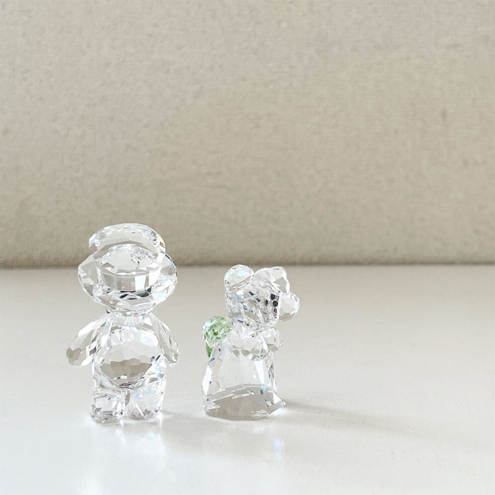 スワロフスキー SWAROVSKI クリスベア Kris Bear あなたとわたし you and I クリスタルオブジェ 2体セット 箱付 廃番 ◎
