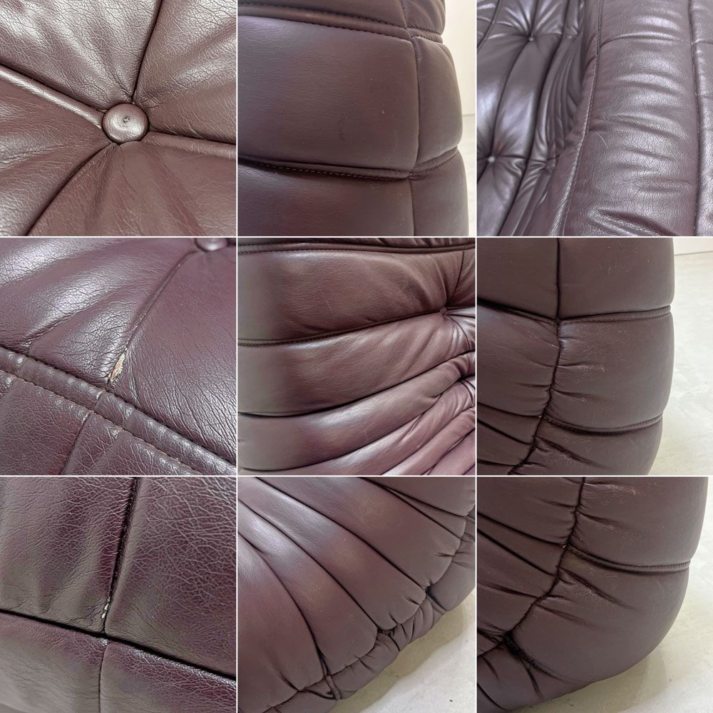 リーンロゼ ligne roset トーゴ TOGO 3Pソファ 3人掛けソファ 合成皮革 ミッシェル・デュカロワ Michel Ducaroy  ●