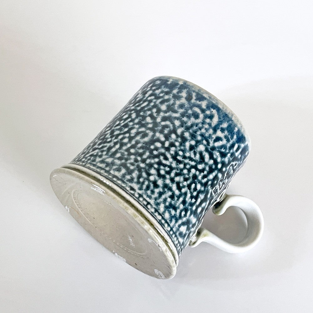 スティーブ・ハリソン Steve Harrison マグカップ ブルー系 ソルトグレーズ ARTS&SCIENCE取扱 2007年 希少 現代作家 ■