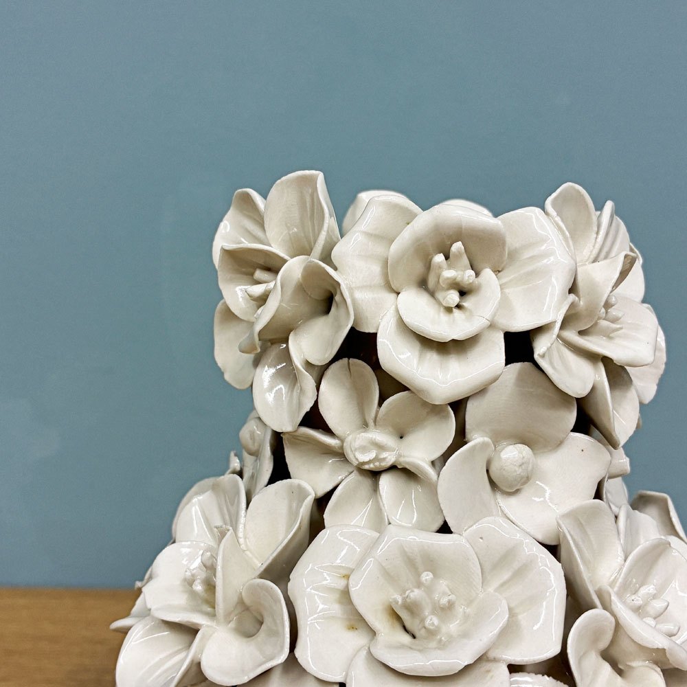 デスボッズ Despots Vase deco with flowers ホワイト 花瓶 陶器 フラワーベース 小サイズ オランダ ◎