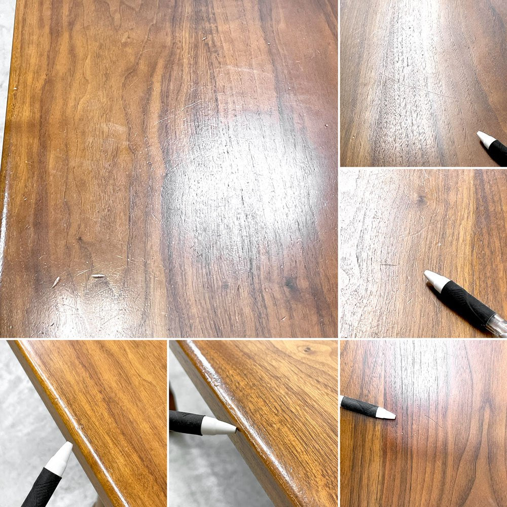 ノックオンウッド Knock on wood コロニアルシリーズ ダイニングテーブル W160cm ウォールナット無垢材 アーリーアメリカン クラシカルデザイン 特注 オーダー仕様 ●