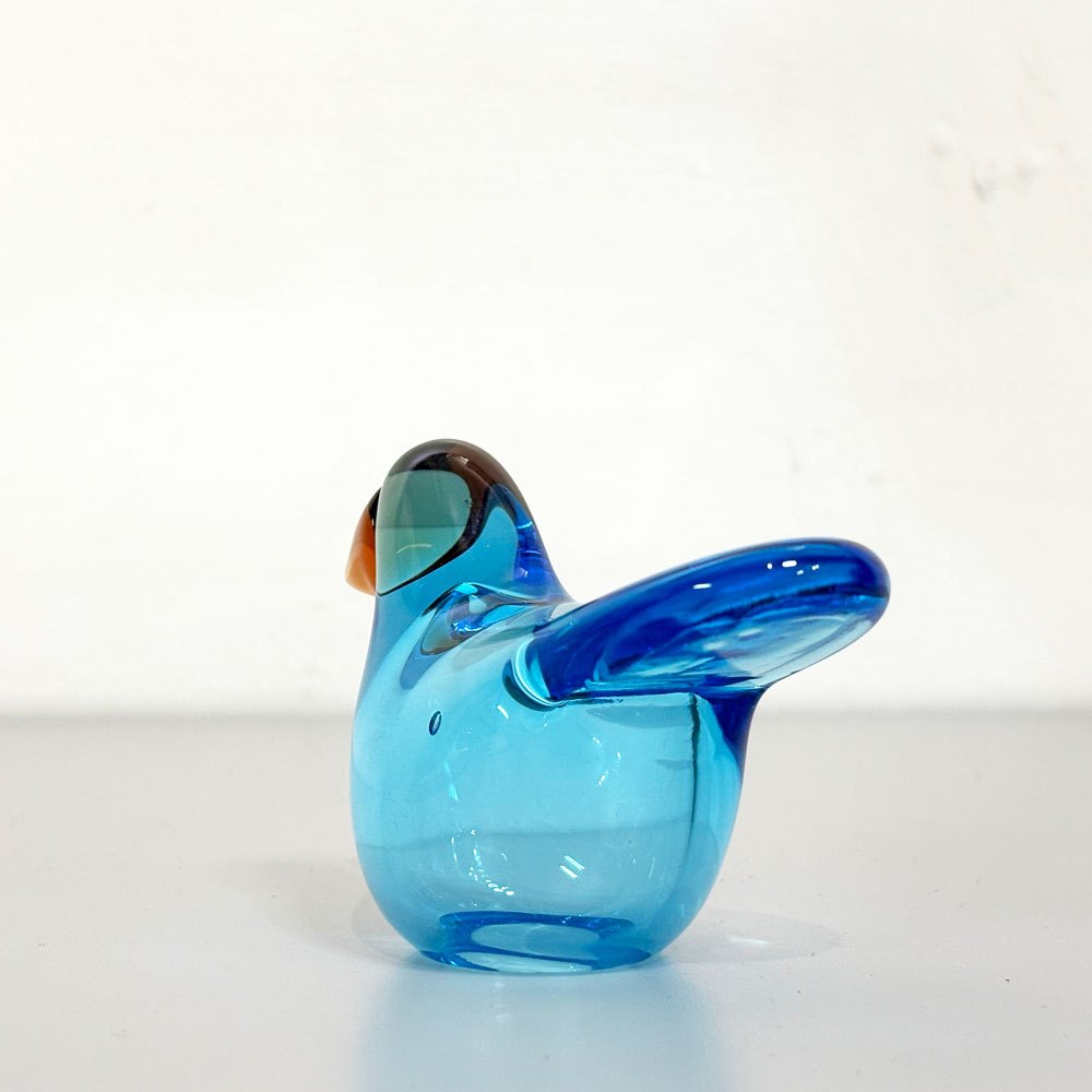 イッタラ iittala イッタラバード シエッポ Sieppo スカイブルー × セビリアオレンジ 2015年 167/1000 箱&テキスタイル付 オイバ・トイッカ SCOPE別注 ●