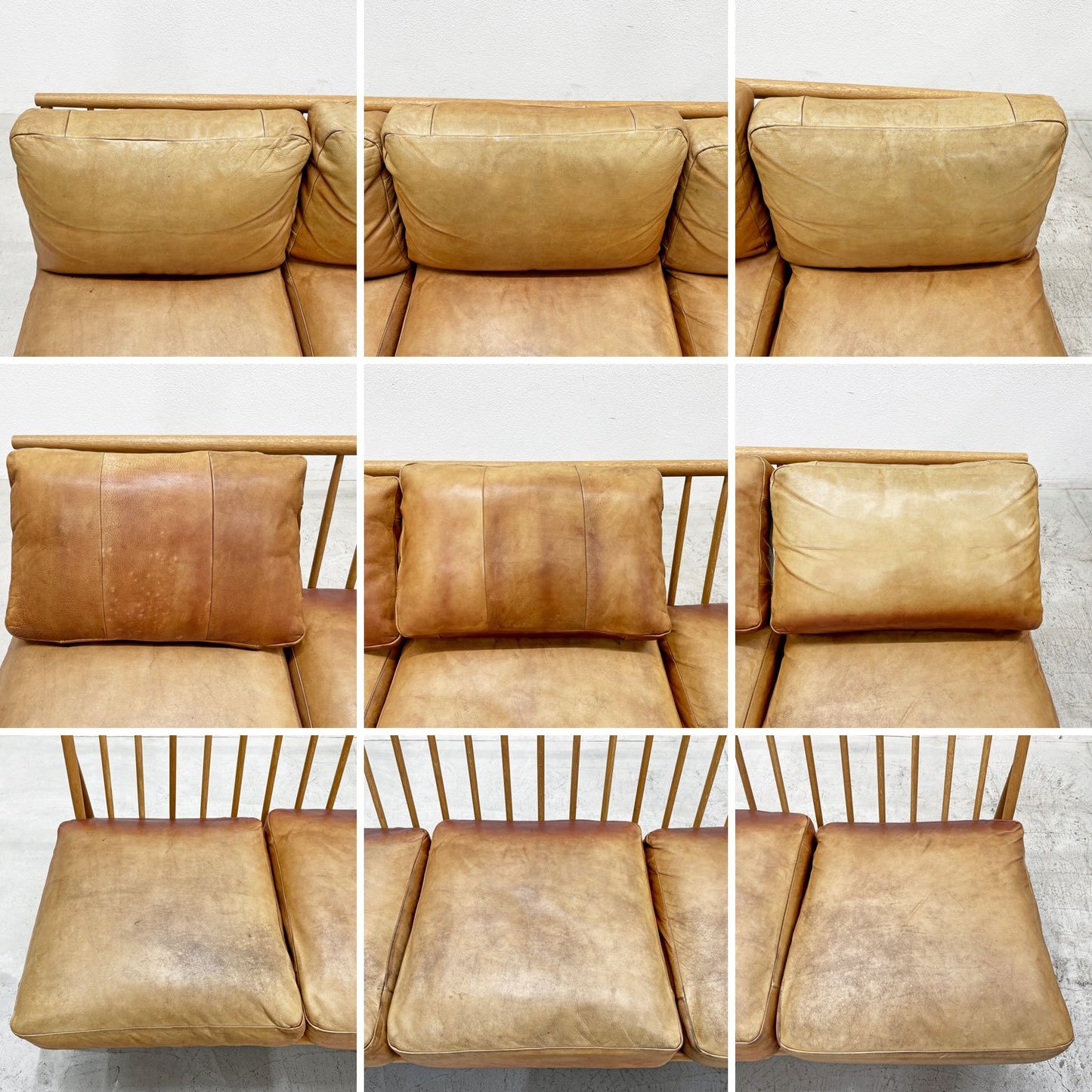 モモナチュラル Momo Natural クラウド CLOUD 3Pソファ 3人掛け & オットマン レザーシート 本革 オーク無垢材 フェザー×ウレタンクッション 〓