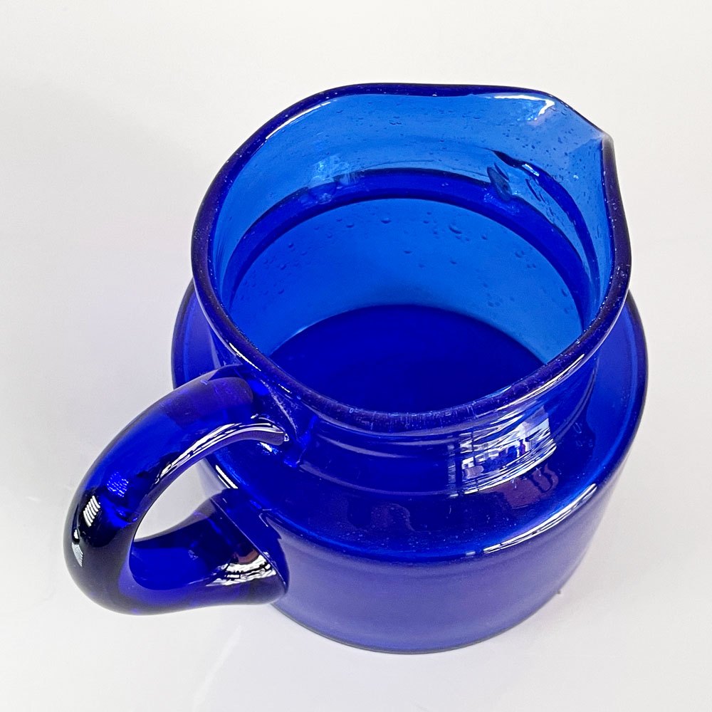 ボダ BODA ガラス ピッチャー 50ml ブルー 973/50 エリック・ホグラン Erik Hoglund ビンテージ スウェーデン 北欧食器 ■
