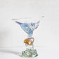 河内 あさこ KAWACHI Asako CAT COMPOTE コンポート皿 ガラス 金彩 オブジェ 現代作家 ■